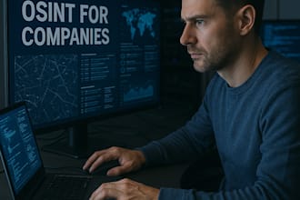conduct a full osint investigation on a company or business entity
