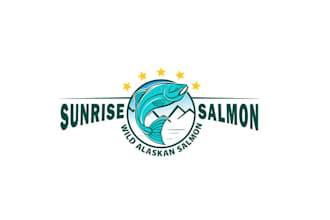 create amazing rebranded logo for sunrise salmon