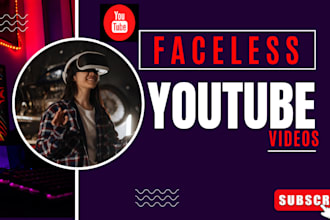 create faceless youtube videos with script, voiceover, and editing