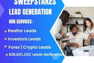 generate first hits exclusive sweepstakes leads