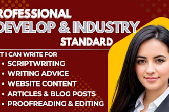 develop industry format screenplay action drama script film web service