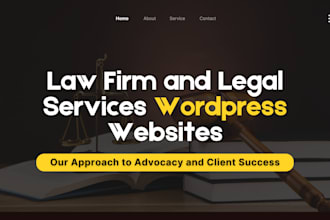 design wordpress website for attorney, lawyer or law firm