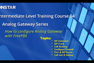 setup and configure freepbx with extensions and sip provider