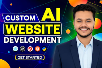 I will develop ai website, ai chatbot, ai web application, ai software developer
