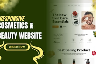 design shopify cosmetics, skincare, salon, beauty website