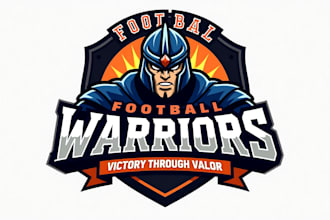 design football warriors logo