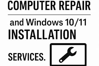 remotely install windows 10 or 11 and fix PC system issues