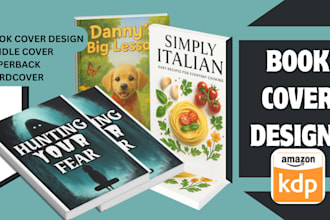 design book, ebook cover design, KDP book cover, 3d book mockup for your books