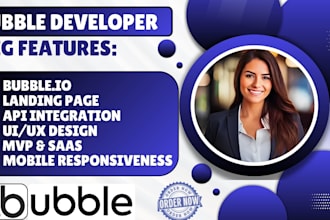 launch bubble io app develop  bubble io saas mvp  fix adalo mobile app