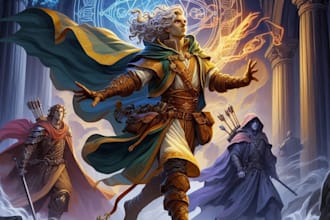 do an dnd art and dnd character art