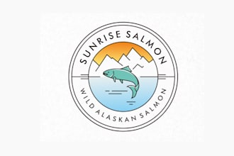 create surprising rebranded logo for sunrise salmon