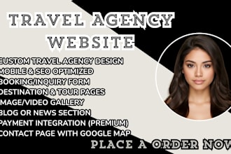 travel agency website vacation booking website tour blog website tourism website