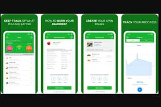 develop ai calories tracker app, nutrition app, calories app
