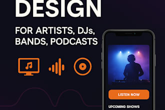 do music website, podcast website, or any wordpress website design
