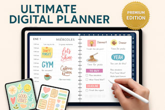 setup etsy shop, etsy digital product, hyperlinked planner, etsy print on demand