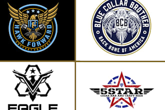 design unique stickers, military, army, badges, skulls, patches logo