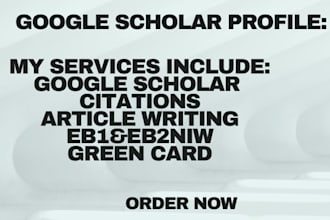 create a professional eb1 eb2 researcher profile