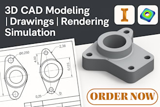 3d cad models technical drawings renderings simulation solidworks 3d printing