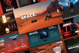 create modern powerpoint, google slides, pitch deck, and presentation template