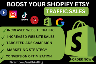 do shopify marketing etsy shop promotion traffic boost shopify etsy sales