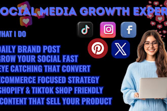 manage and grow your social media for your brand or online store