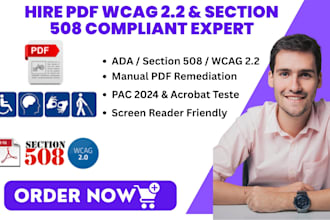 make pdf document wcag 2 2 aa standard, document accessible section 508