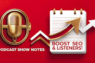 write eye catching podcast show notes within 24 hours