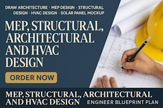 draw architecture mep structural hvac solar pv permit panel mockup engineer plan