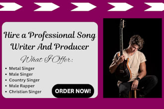 sing country pop song alt country love song as your metal singer male singer