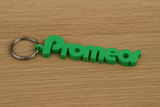 design custom 3d printable keychains from your name, logo or sketch