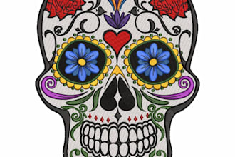 do embroidery digitizing into dst,pes,jef,emb,hus in asap