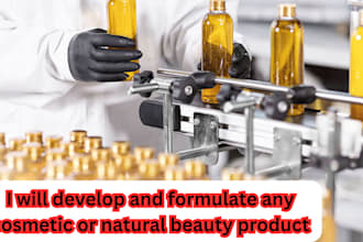develop and formulate any cosmetic or natural beauty product