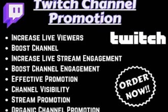 do twitch channel promotion boost twitch live viewers