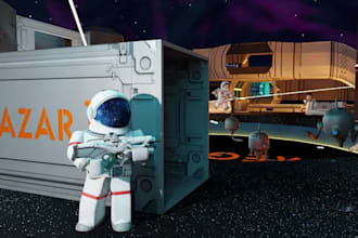 build complete roblox game, including thumbnail, map, animations, and