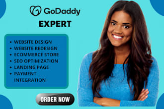 redesign godaddy website, godaddy to wix website, godaddy seo,godaddy web design