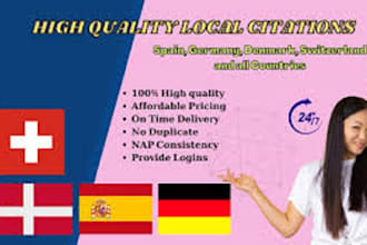 do local citation listings for spain, iraq, uk, germany, denmark, switzerland