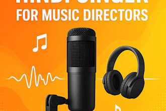 be your hindi playback singer for songs, jingles, and voice tracks