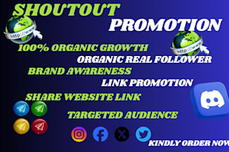 promote twitter shoutout share website link, ig,yt video,app,tiktok to 90m users