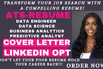 write data science, business analyst, machine learning developer, nlp resume cv