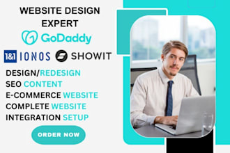 build godaddy website design godaddy website redesign develop godaddy website