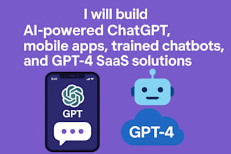build ai powered chatgpt mobile apps, trained chatbots