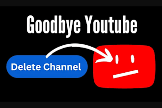 delete youtube channel and remove negative video