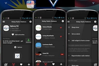 create a music player app for your radio, songs or album