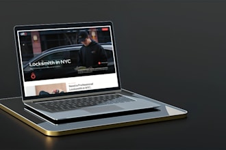 design or redesign locksmith website, locksmith landing page