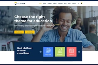 educational website lms figma website online course website elearning website