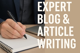 write blogs and articles as an SEO content writer