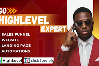 build customize and automate your gohighlevel CRM, funnel and workflows