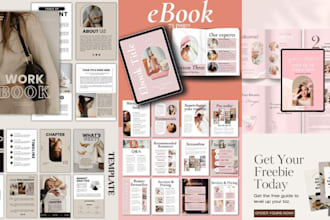 do lead magnet pdf ebook design journal planner workbook cookbook cover design