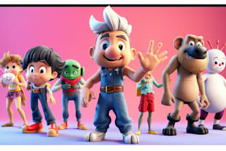 do 3d character modeling,animation,game characters ,nft art