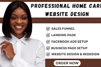 design home care website healthcare home care leads elderly care website